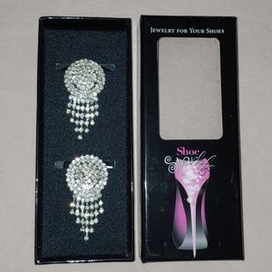Jewelry for your Shoes heels Sparkle Gorgeous clip on CLASSY RHINESTONE